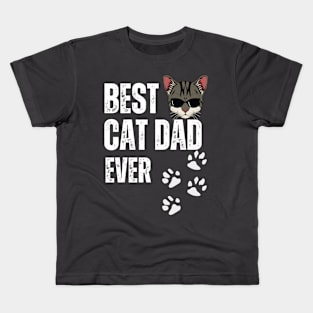 Best Cat Dad Ever Kids T-Shirt